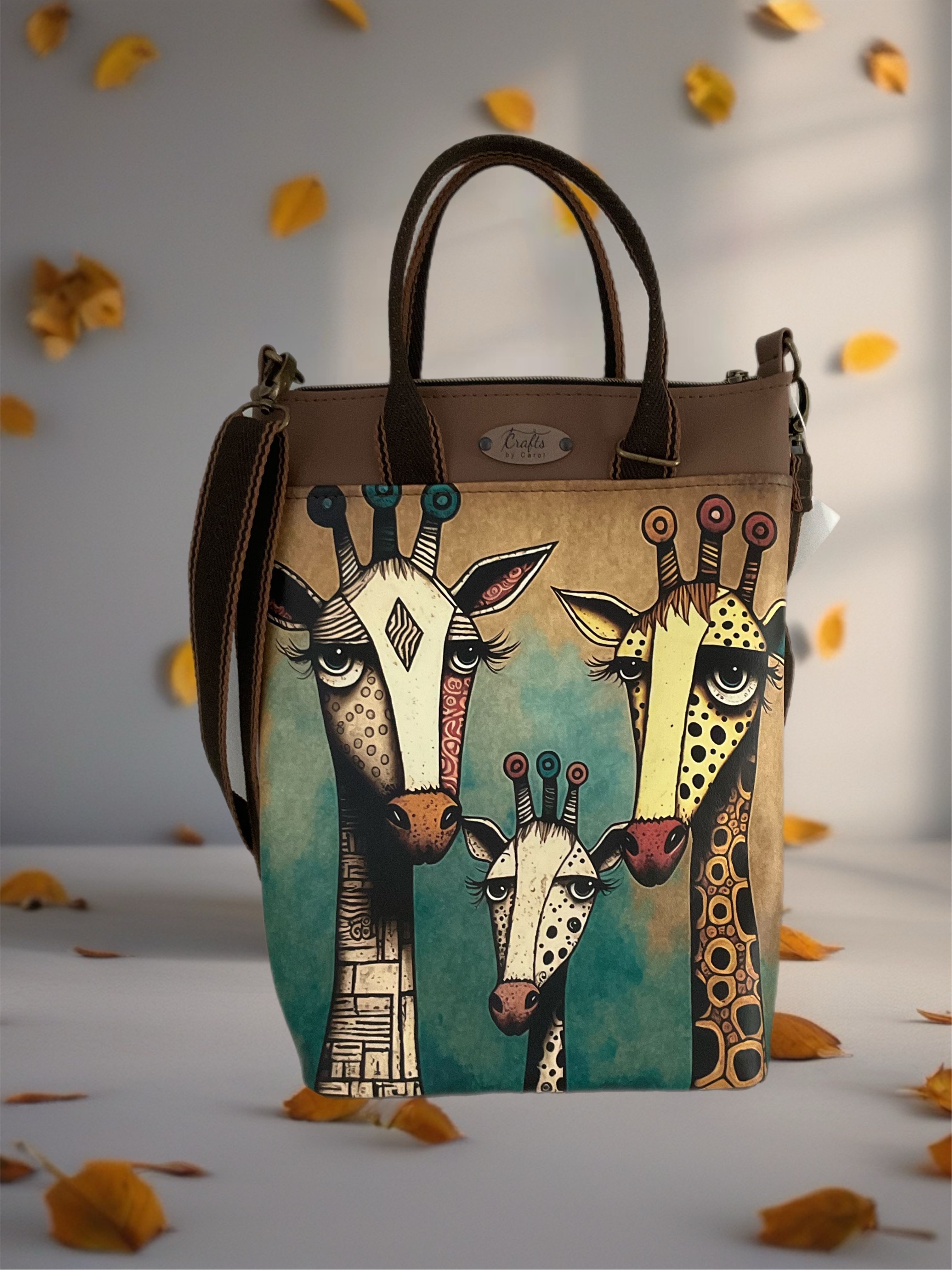 Bag with giraffe print 