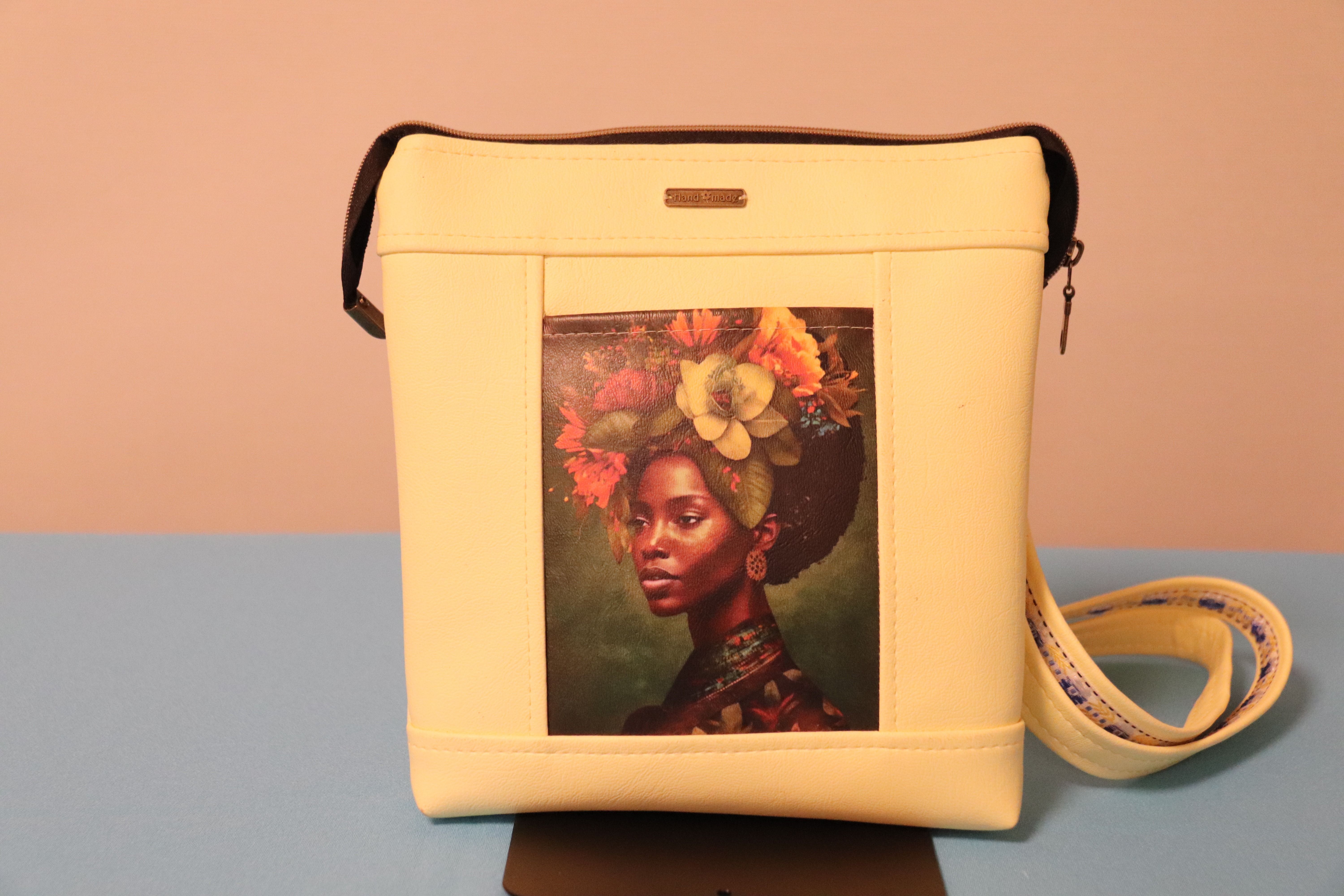 Yellow over shoulder bag