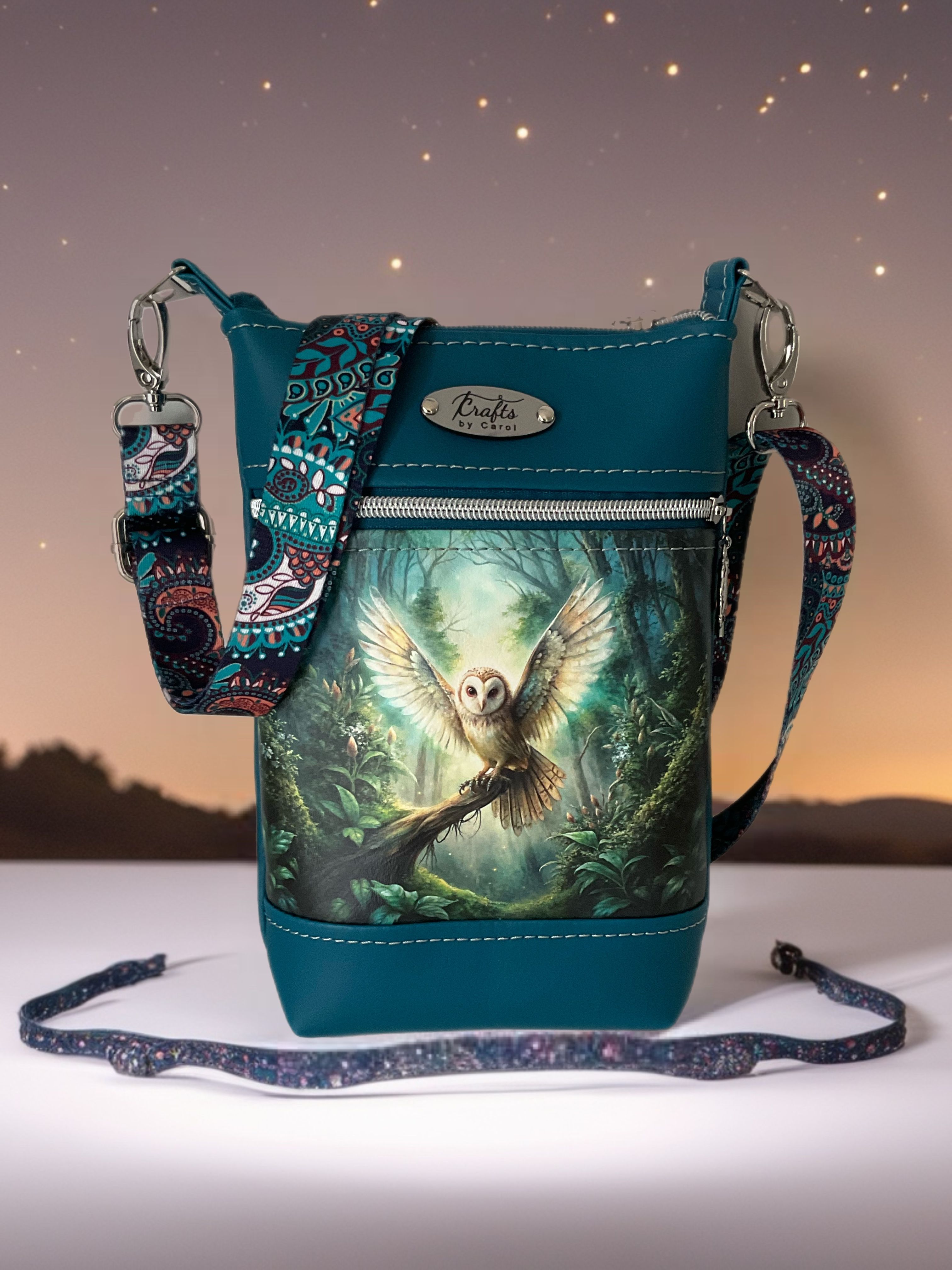 Owl print bag