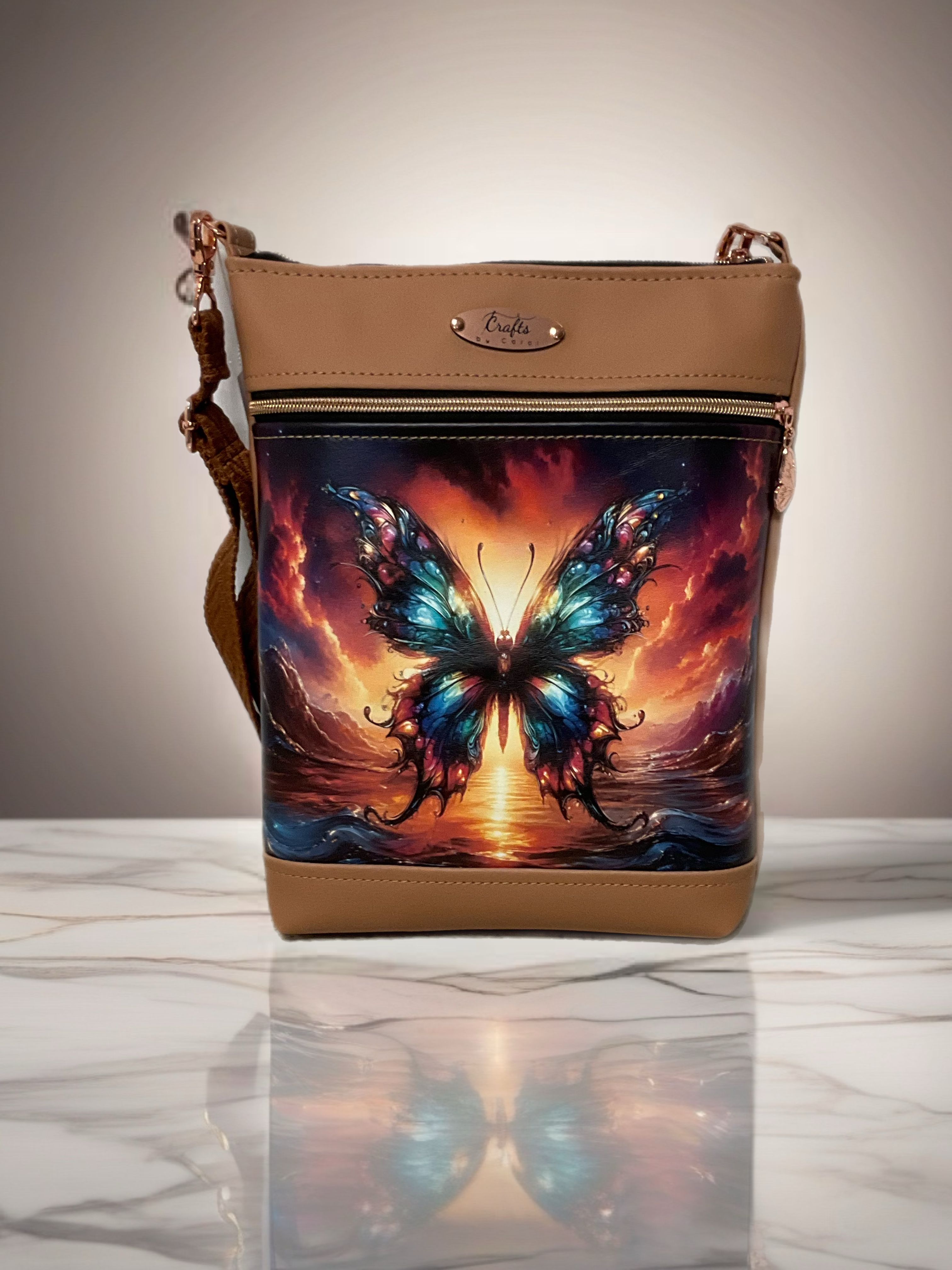 Bag with butterfly print 