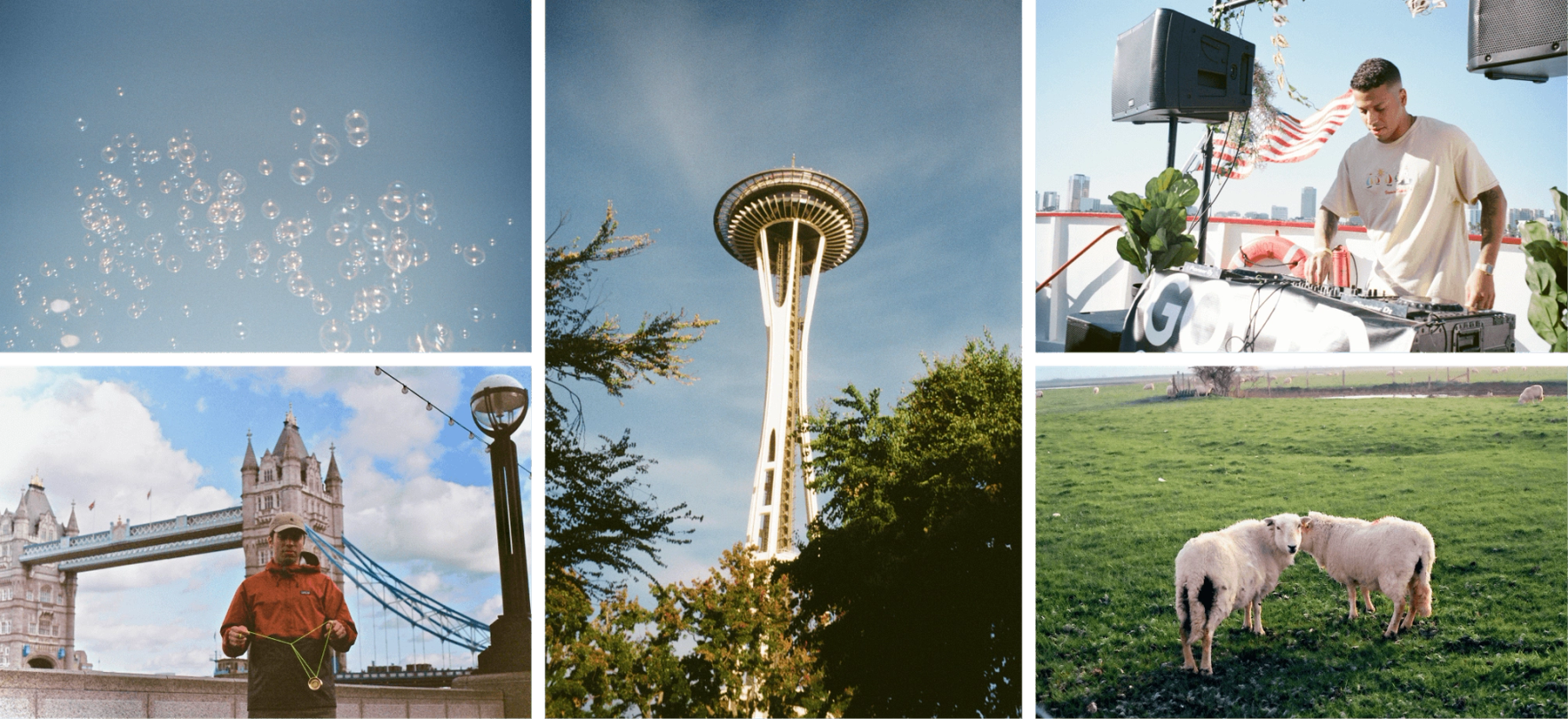 Film photos that inspired the album design