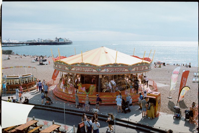 Playground on beach
