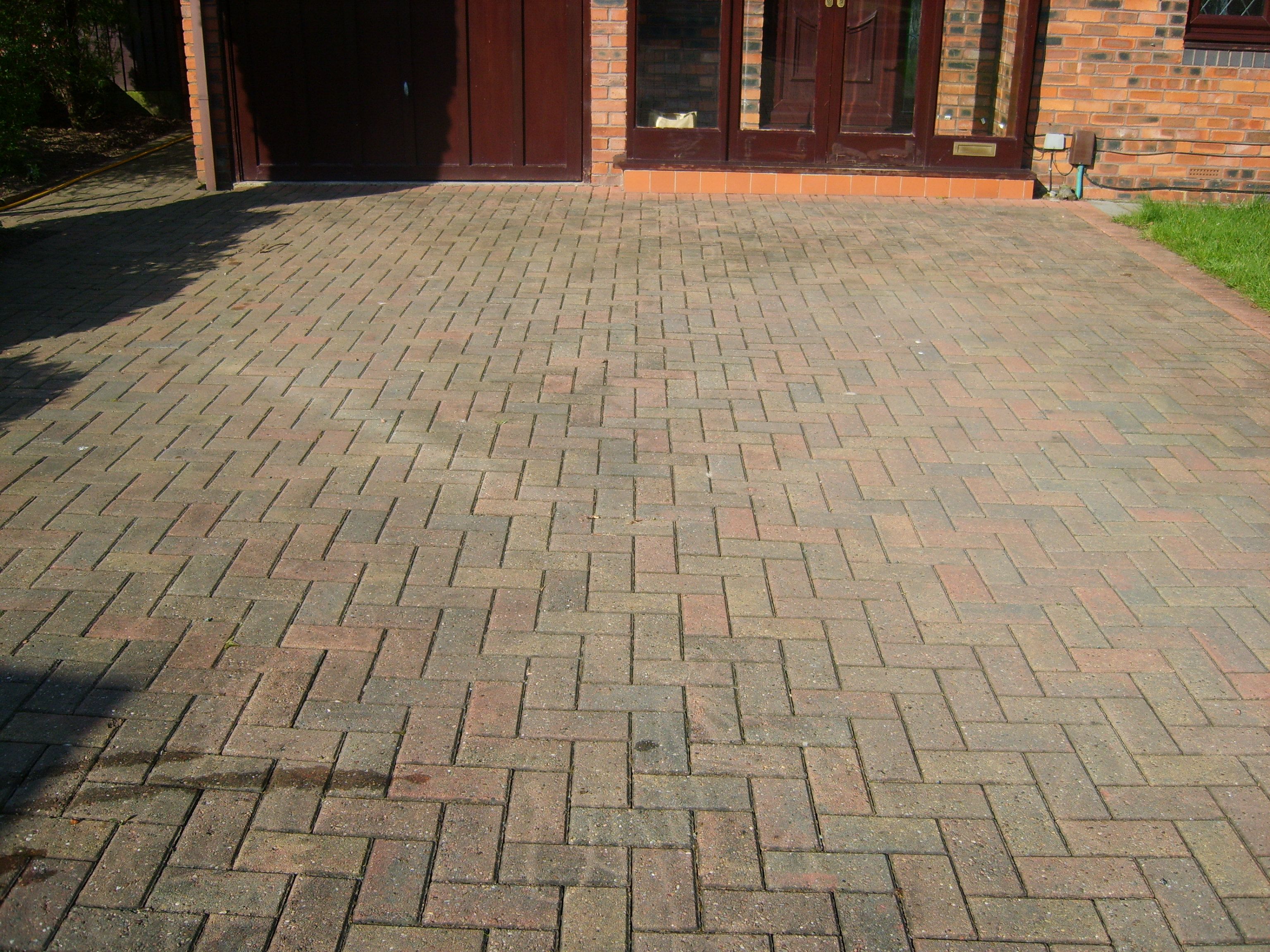 Block paving, before