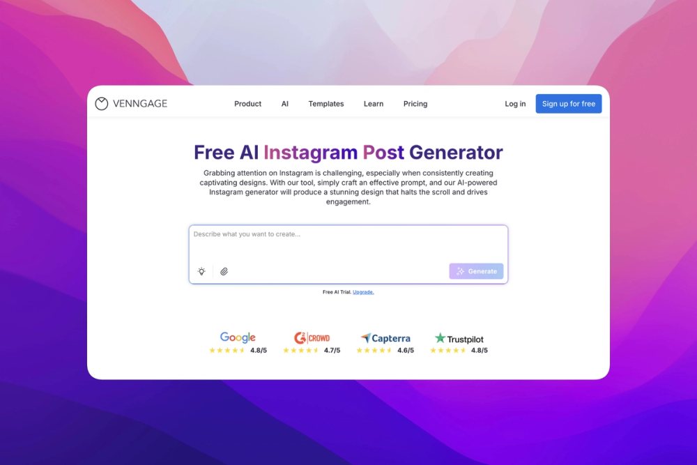 image of AI Instagram Post Generator image of AI Instagram Post Generator