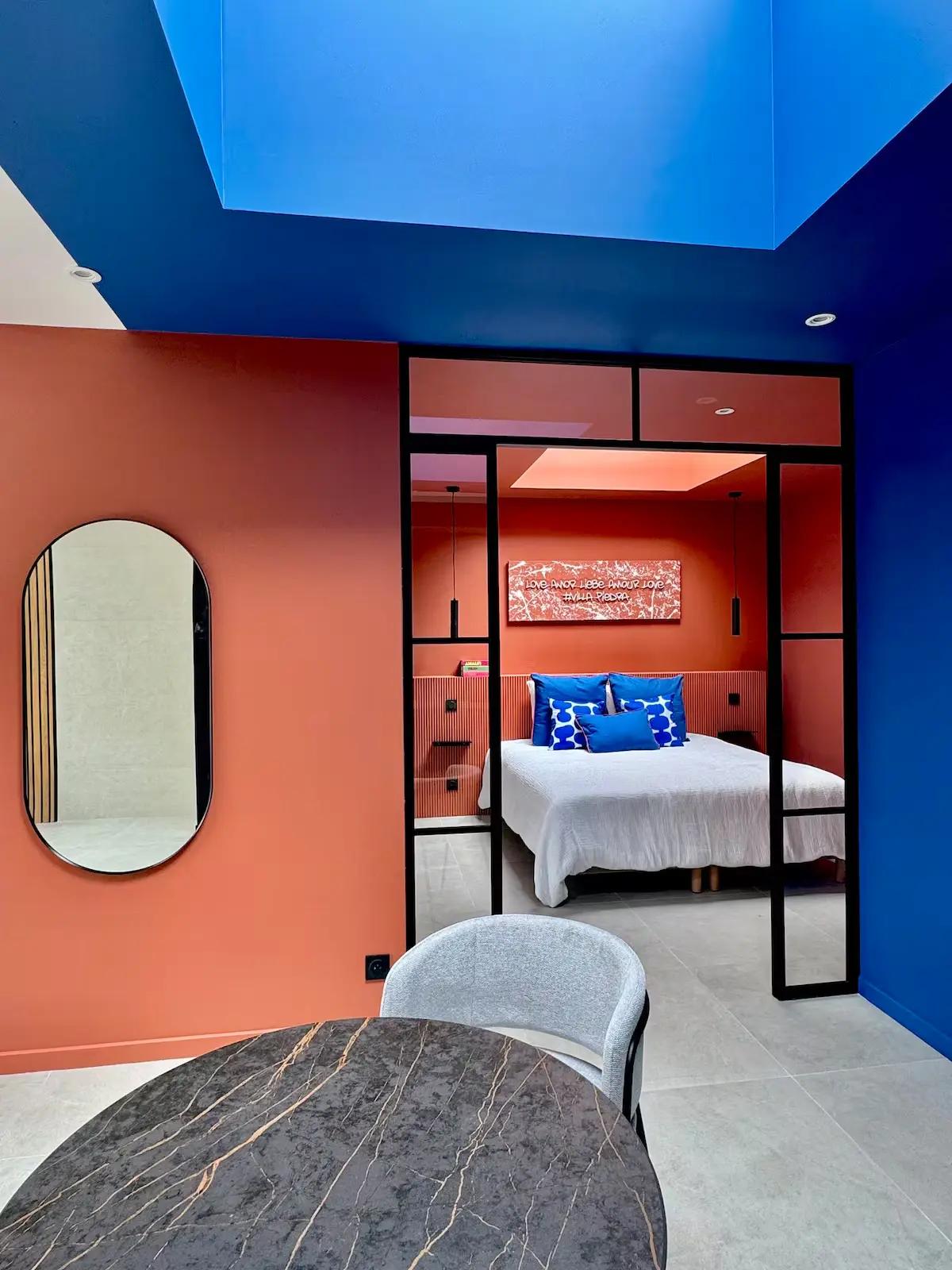 Vue Salon sur Chambre - Villa Piedra Terra cotta