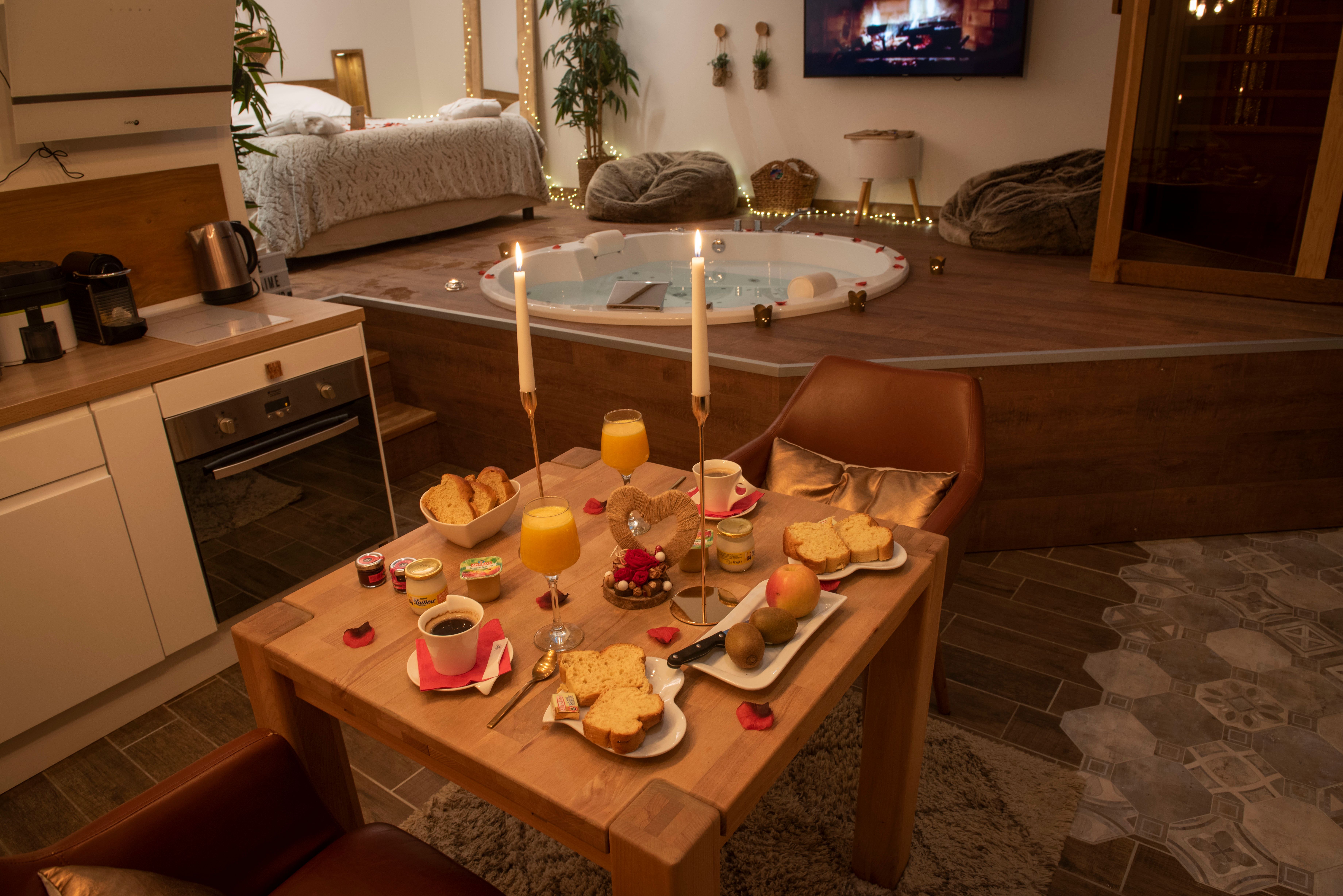 Petit Déjeuner - Le Cocon - L'Escapade Romantique