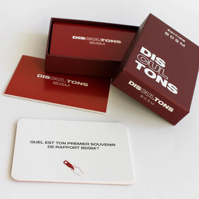 Boîte et Cartes - DisCulTons BDSM - Jeux pour Couple