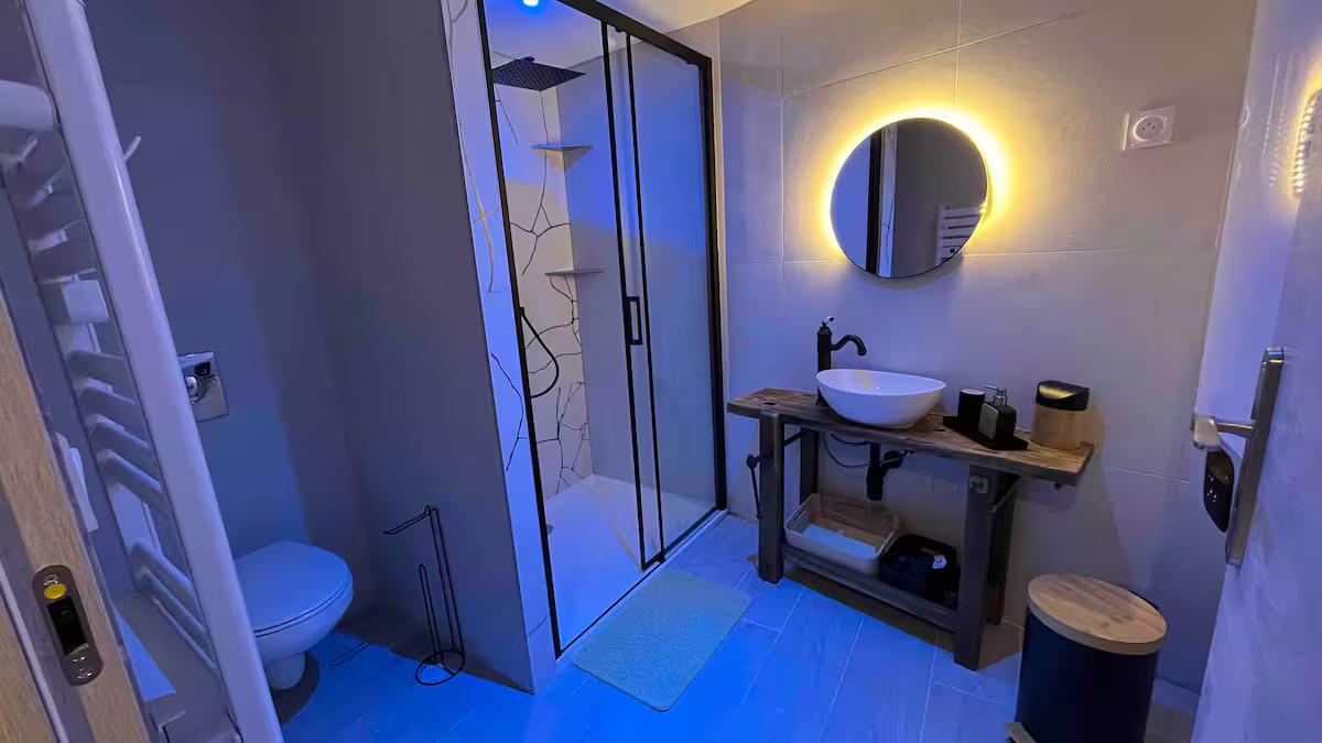 Salle d'eau - L'Élixir Gîte Spa Bourgogne