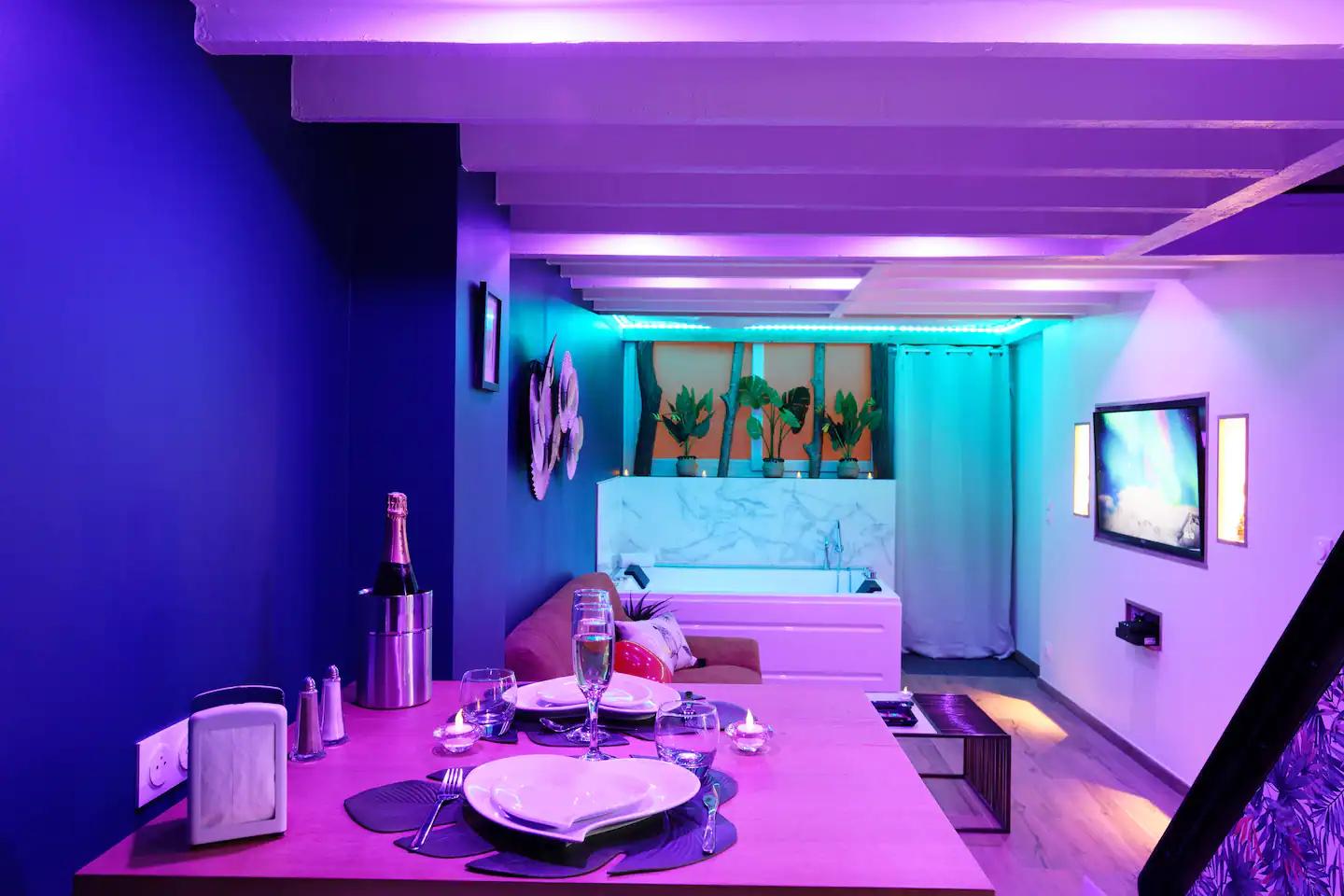 Suite Tropical à Le Havre - Chambre romantique pour couple