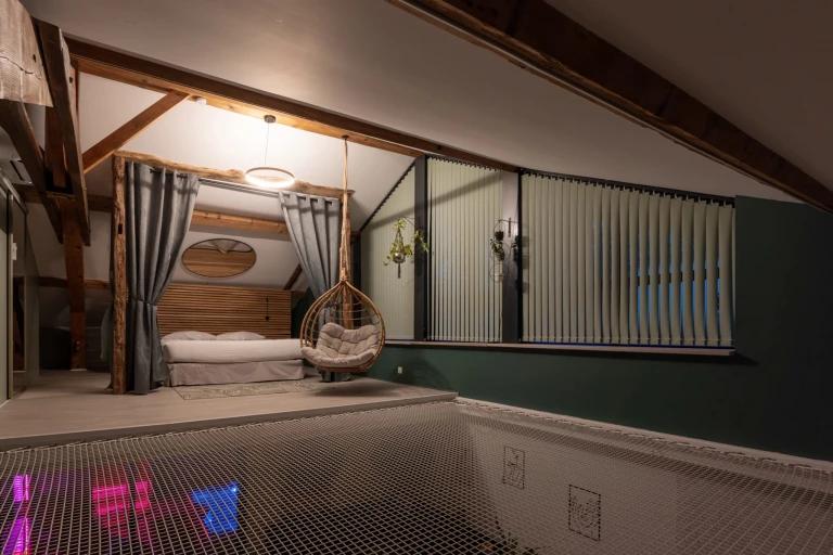 Chambre avec filet d'habitation - Loft Kiss - Espace Evasions