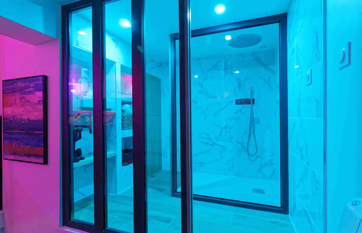 Salle d'eau - Suite Tropical - Romance SPA Le Havre