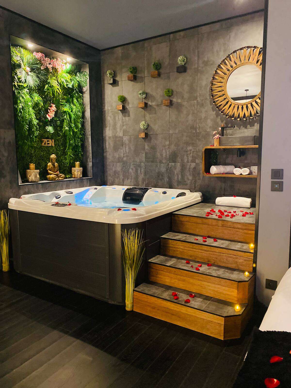 Jacuzzi - Suite 50 Nuances de Zen - Oz Love Suite