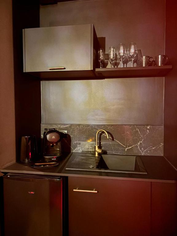 Kitchenette - La Suite Interdite - Les Suites Gaillardes