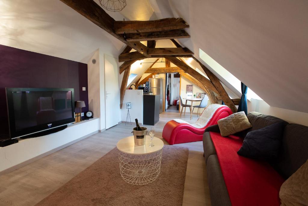 L'Expérience Sensuelle à Dijon - Chambre romantique pour couple