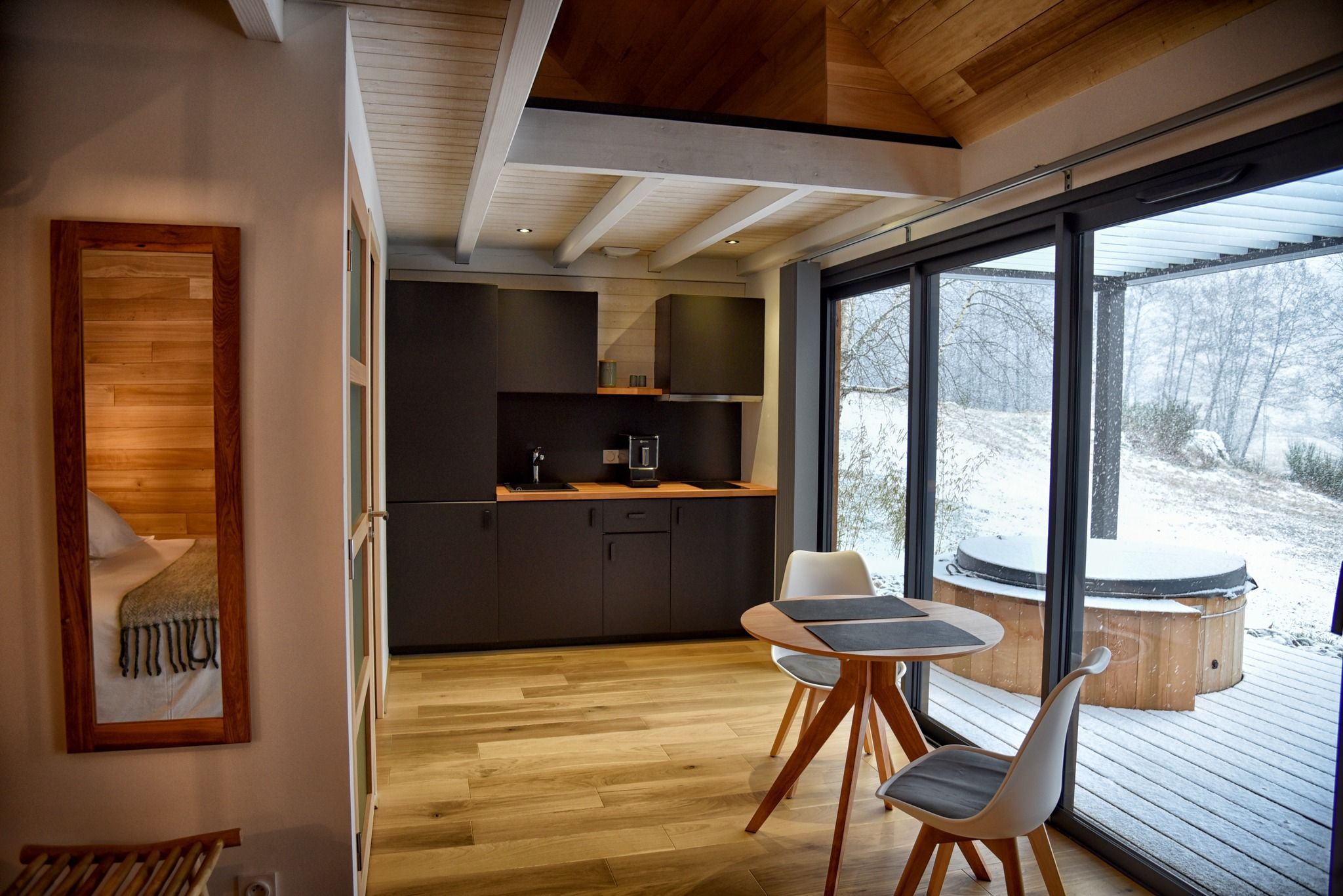 Cuisine - Lodge Spa Privatif & Pergola bioclimatique - Ecrin d'Auvergne