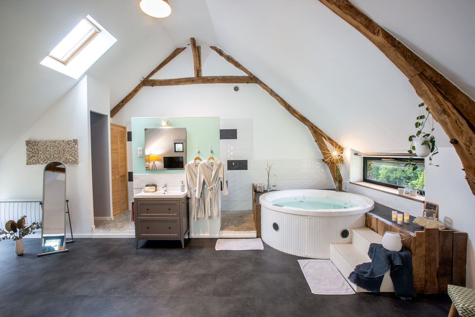 Les Hauts de Bagadou - La Suite à Martel avec jacuzzi privatif - Chambre romantique pour couple
