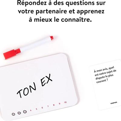 Exemple de réponse sur l'ardoise du jeu Qui sait mieux qui