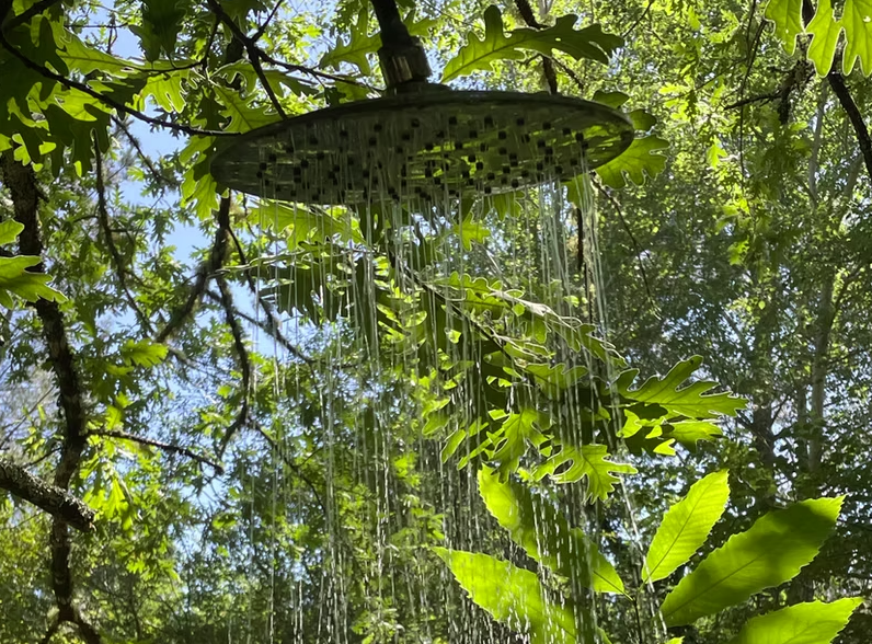 Douche nature - Le Lodge & Son Spa - Les Landines