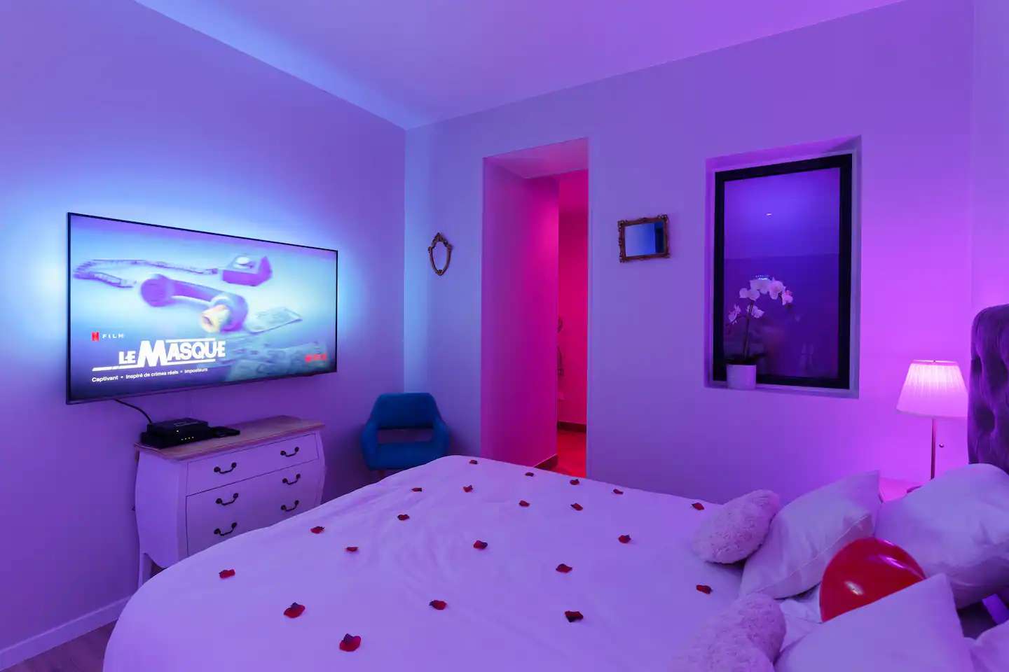 Chambre - Suite Nuit d'Amour - Romance SPA Le Havre