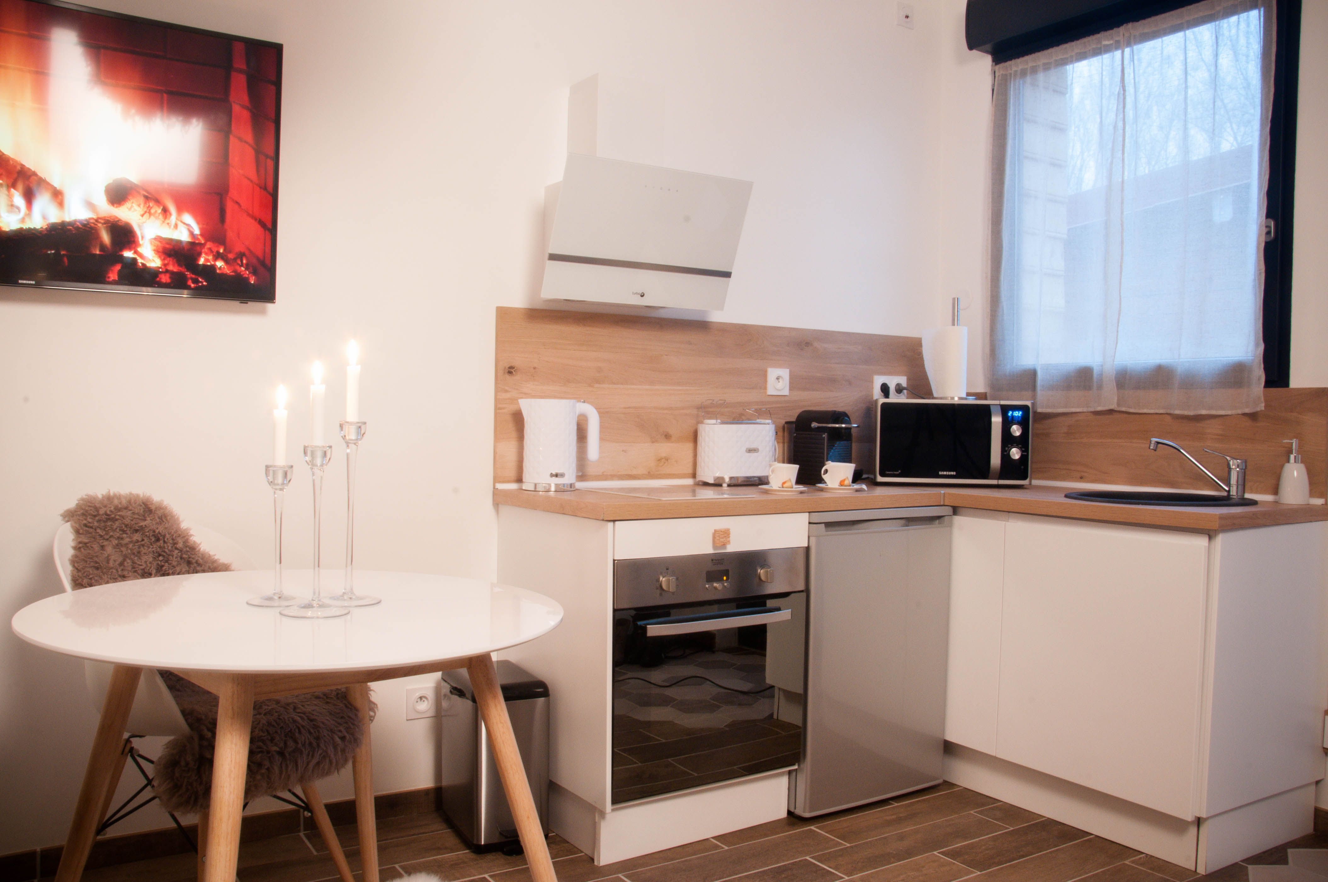 Kitchenette - Le Nid - L'Escapade Romantique