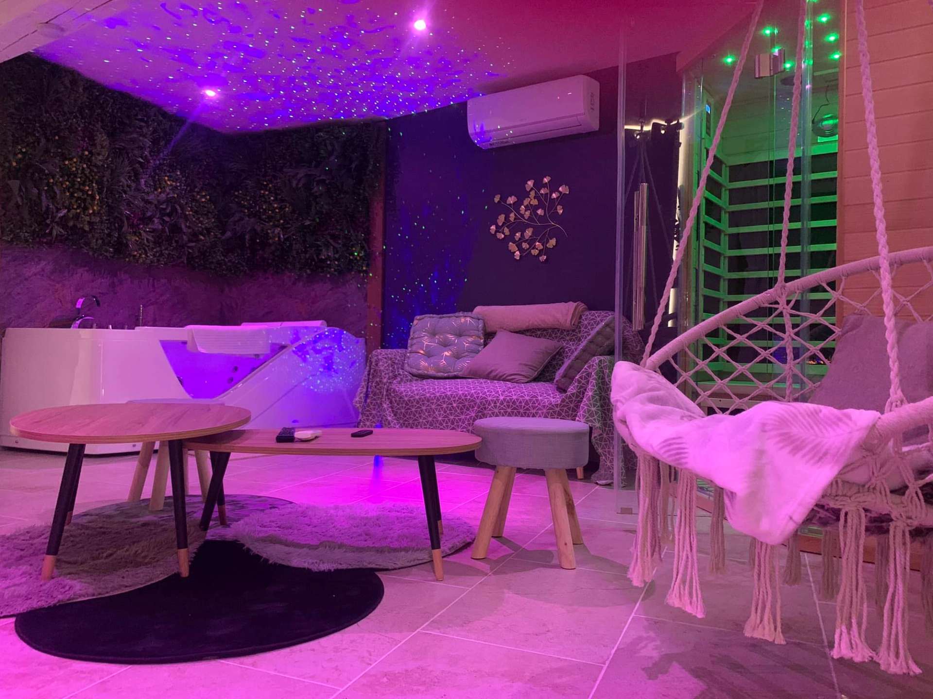 Salon & Sauna - L'Élixir Gîte Spa Bourgogne