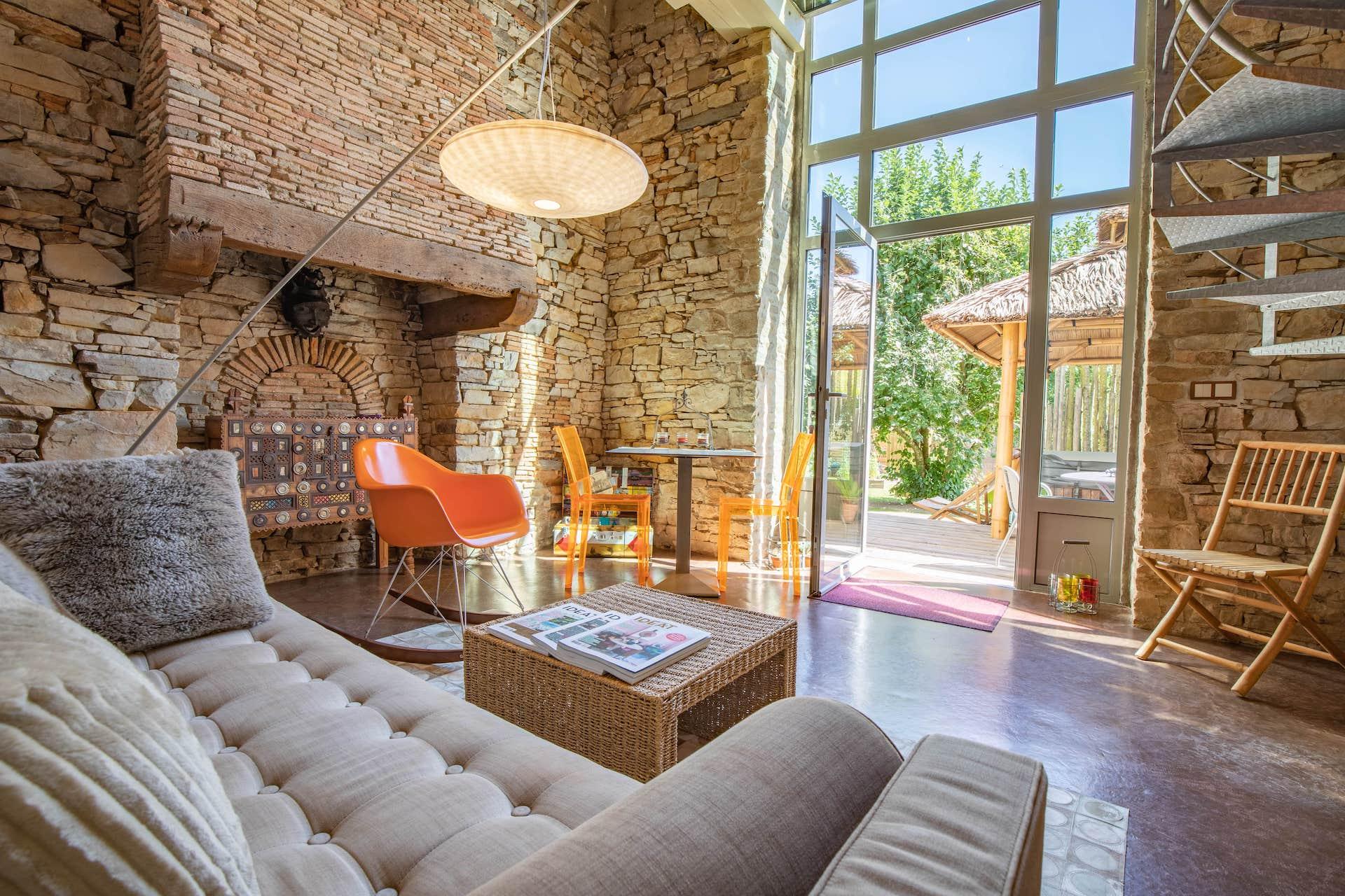 Salon - Chambre Indienne - Le Presbytère de Pancé