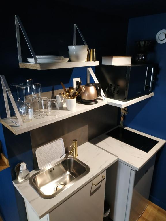 Kitchenette -  Studio 50 Nuances - Votre Expérience Insolite