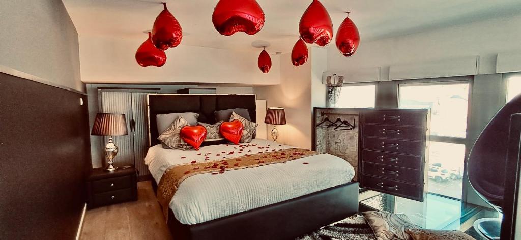 Chambre Mezzanine - Glam Reims New York - Glam'appart Spa 