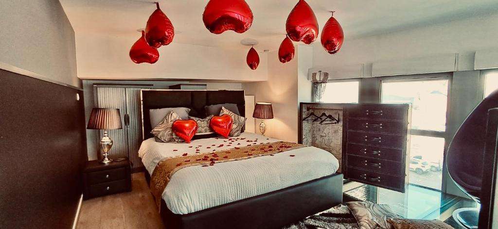 Chambre Mezzanine - Glam Reims New York - Glam'appart Spa