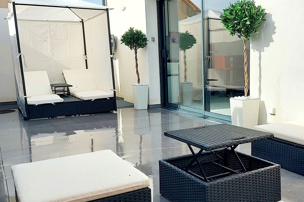 Espace extérieur - Terrasse - La Suite Aphrodite - L'Olympe des Sens