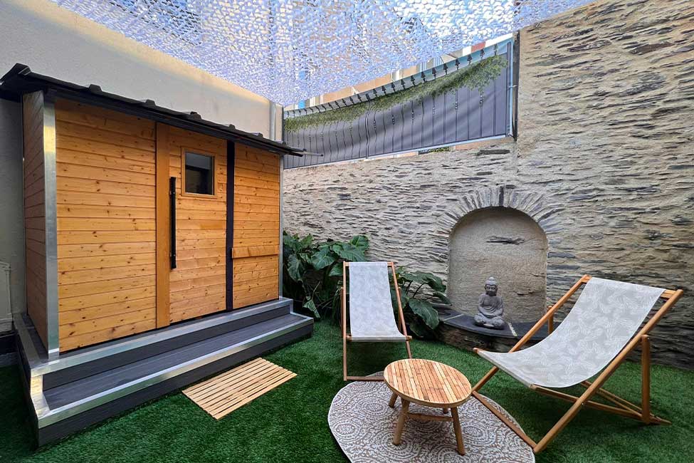 Jardin privatif & Sauna - Suite Bali - Les Petits Plaisirs Angers