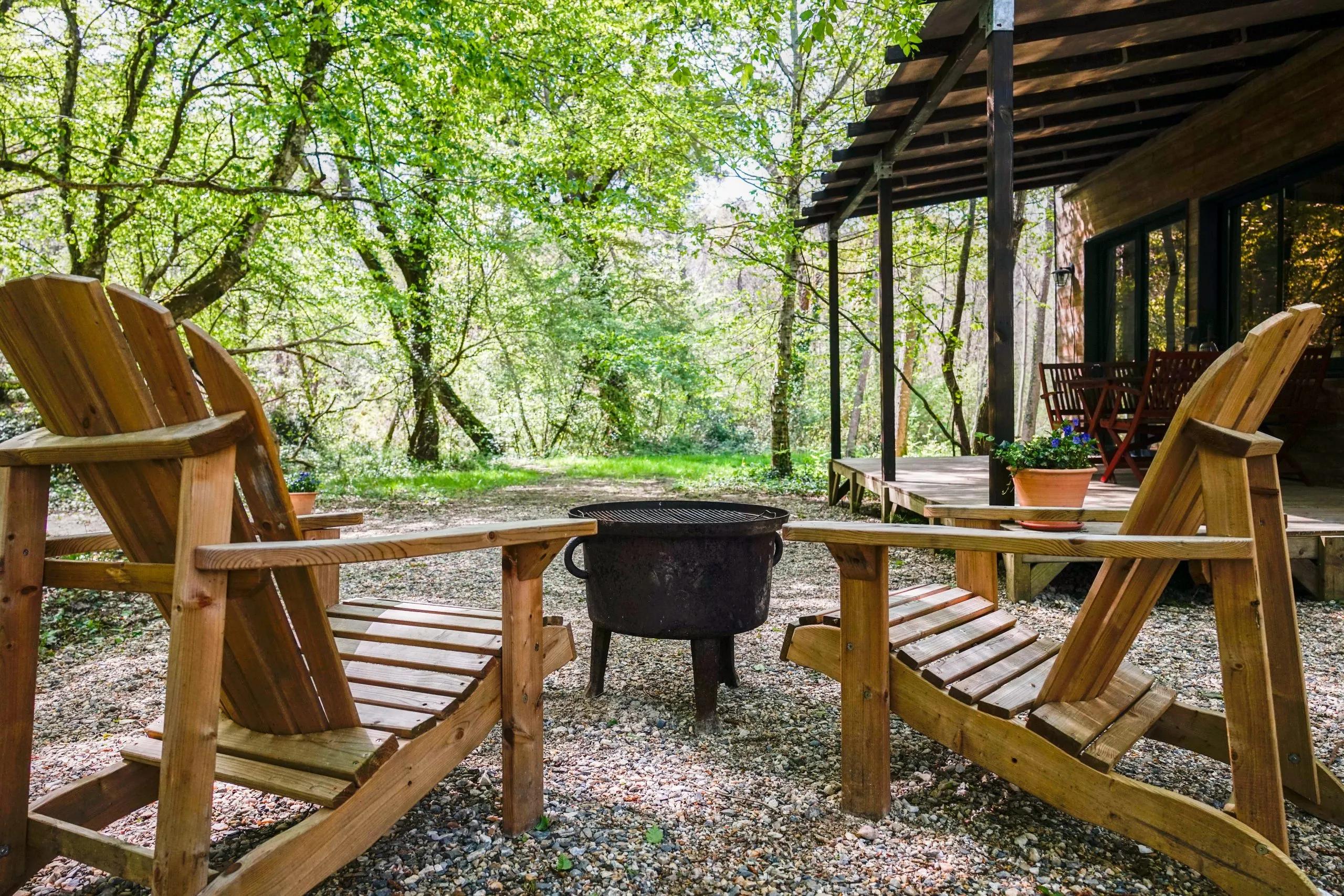 Extérieur - Brasero - Tiny House Lumen
