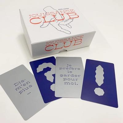 Boite et cartes du Jeu Jouissance Club