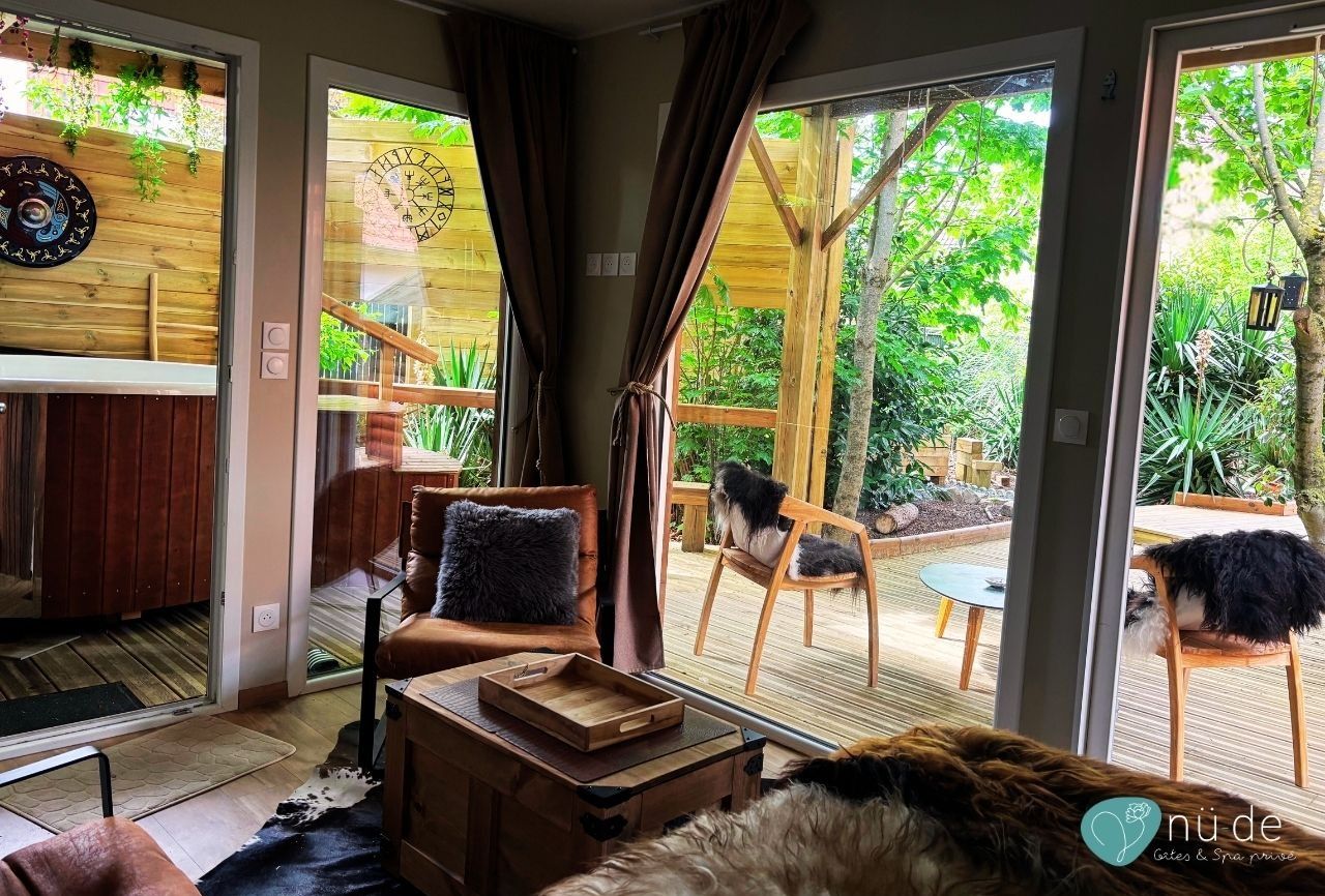 Salon & Terrasse - Valhalla Lodge - Nü-de