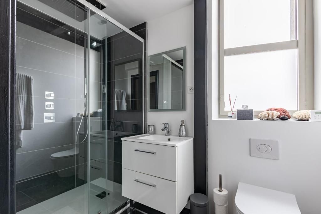 Salle d'eau - Glam Reims New York - Glam'appart Spa 