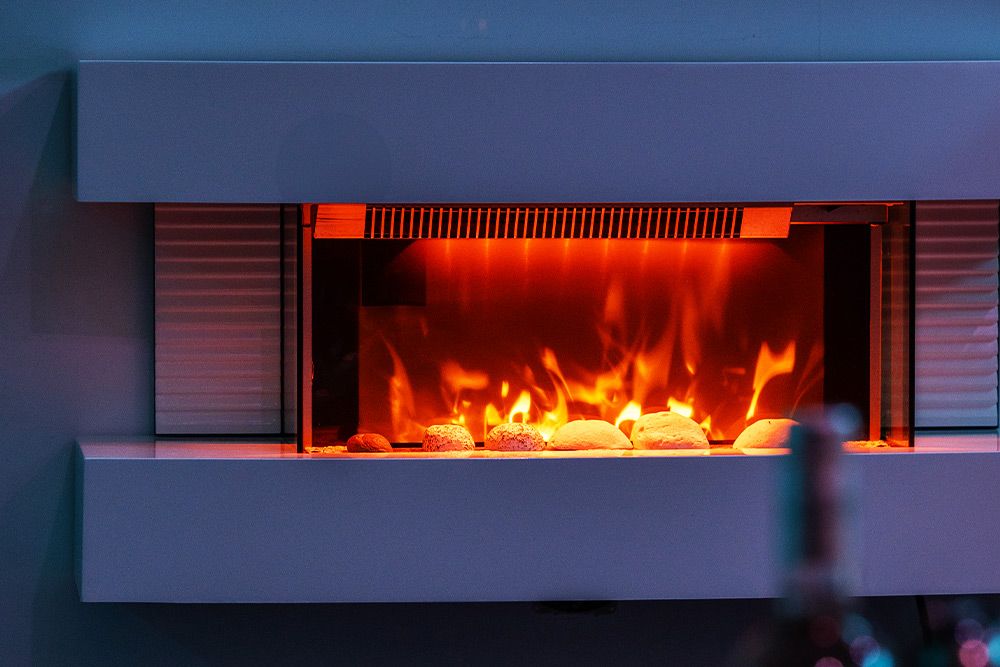 Cheminée - La Suite Cupidon - L'Olympe des Sens