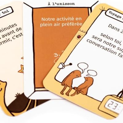 Exemple de cartes du Jeu Entre-Deux Cœur - Jeux pour couple 