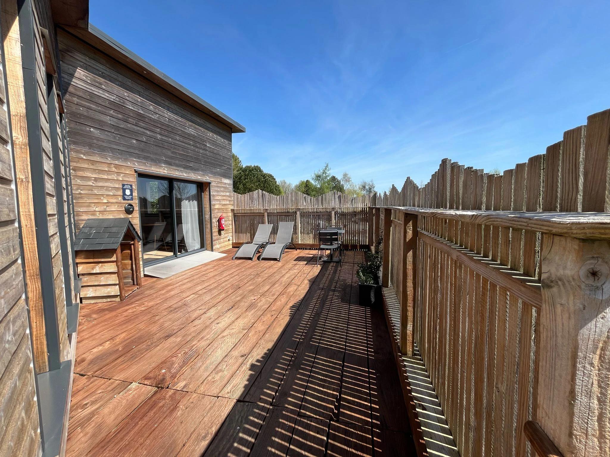 Suite Icare : Vue sur la terrasse