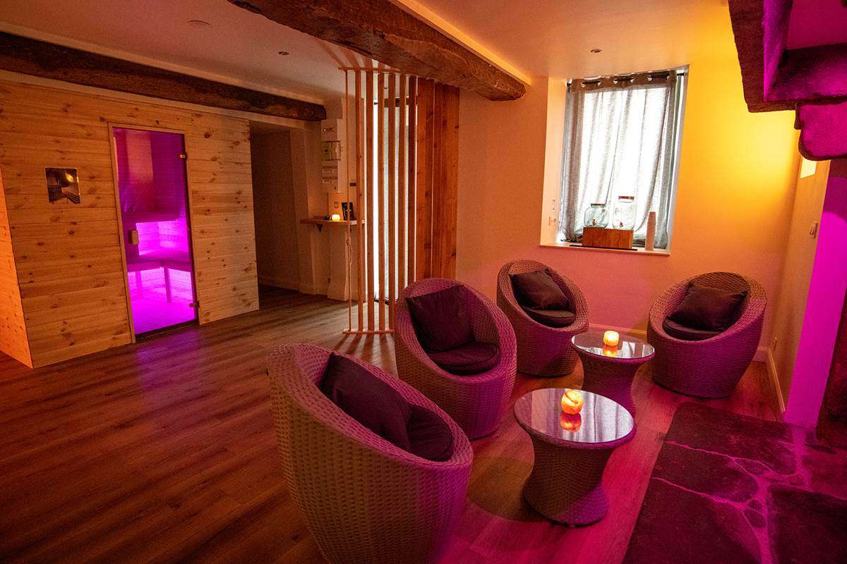Espace détente soins (spa -hammam - Sauna) - Suite Spicy Kiss  - Résidence du Pélican