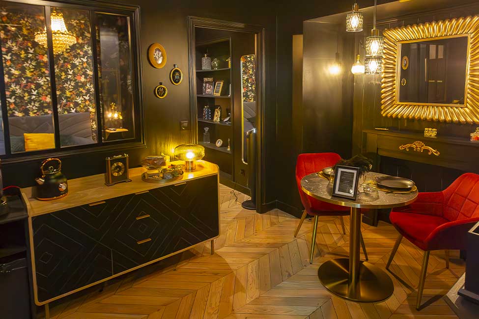 Salon & Coin repas - Suite Gatsby - Les Petits Plaisirs Angers