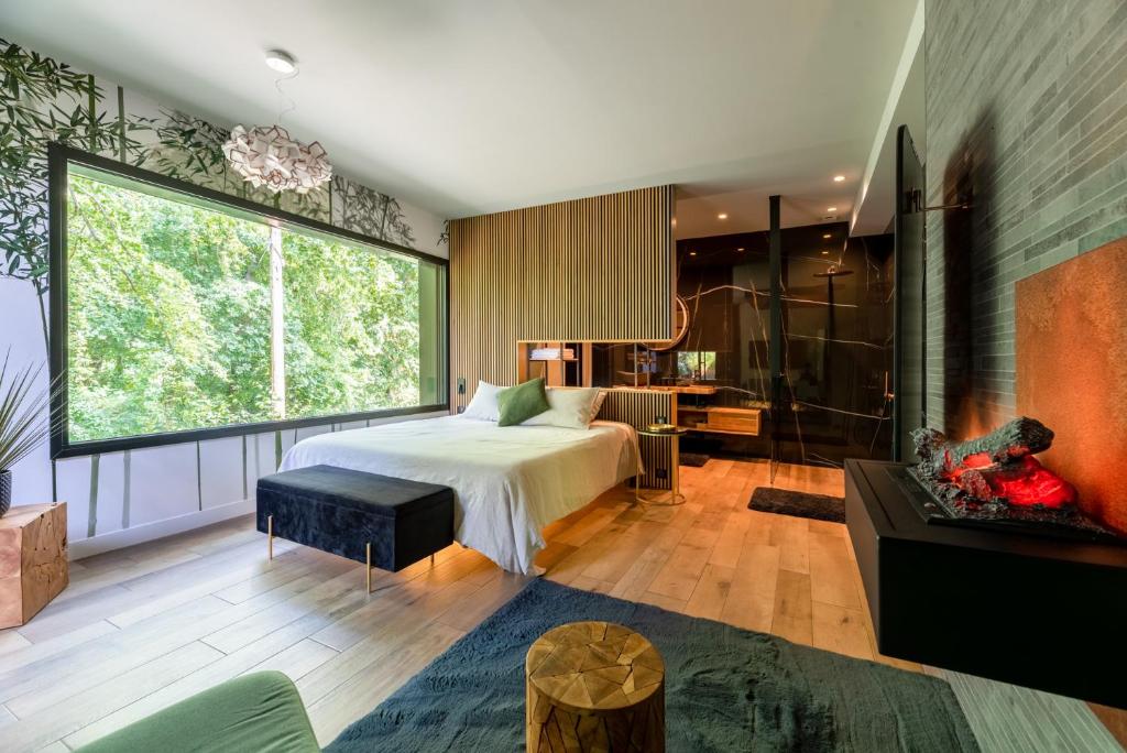 Suite avec Cheminée d'Ambiance - La Kabann