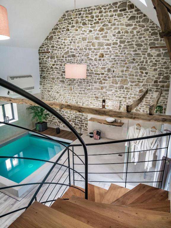 Mezzanine vue sur Piscine - Les Hauts de Bagadou - Le Loft