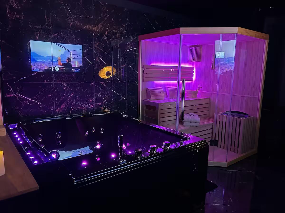 Baignoire Balnéo & Sauna - Spa Love to Love