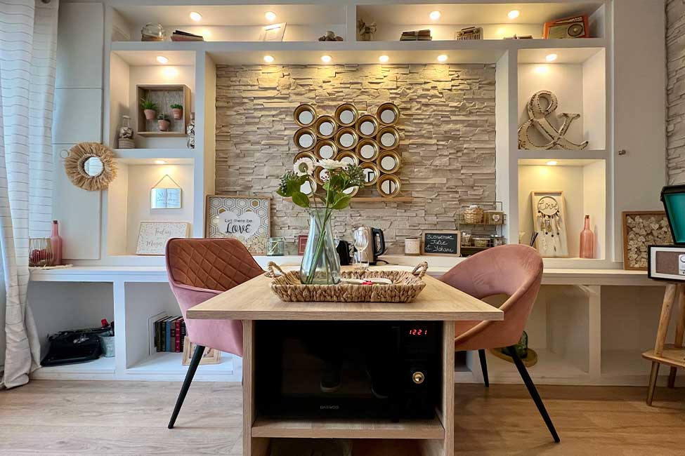 Coin repas - Suite Romantique - Les Petits Plaisirs Angers