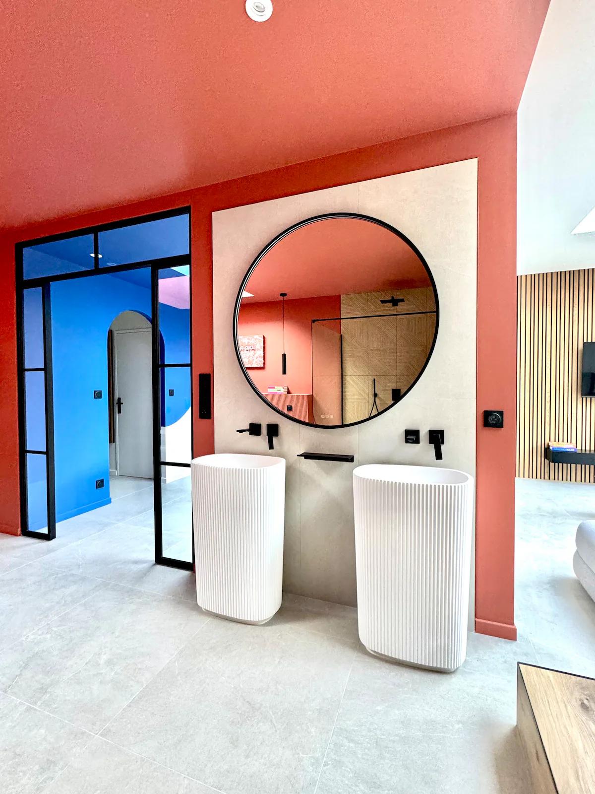 Salle d'eau - Villa Piedra Terra cotta