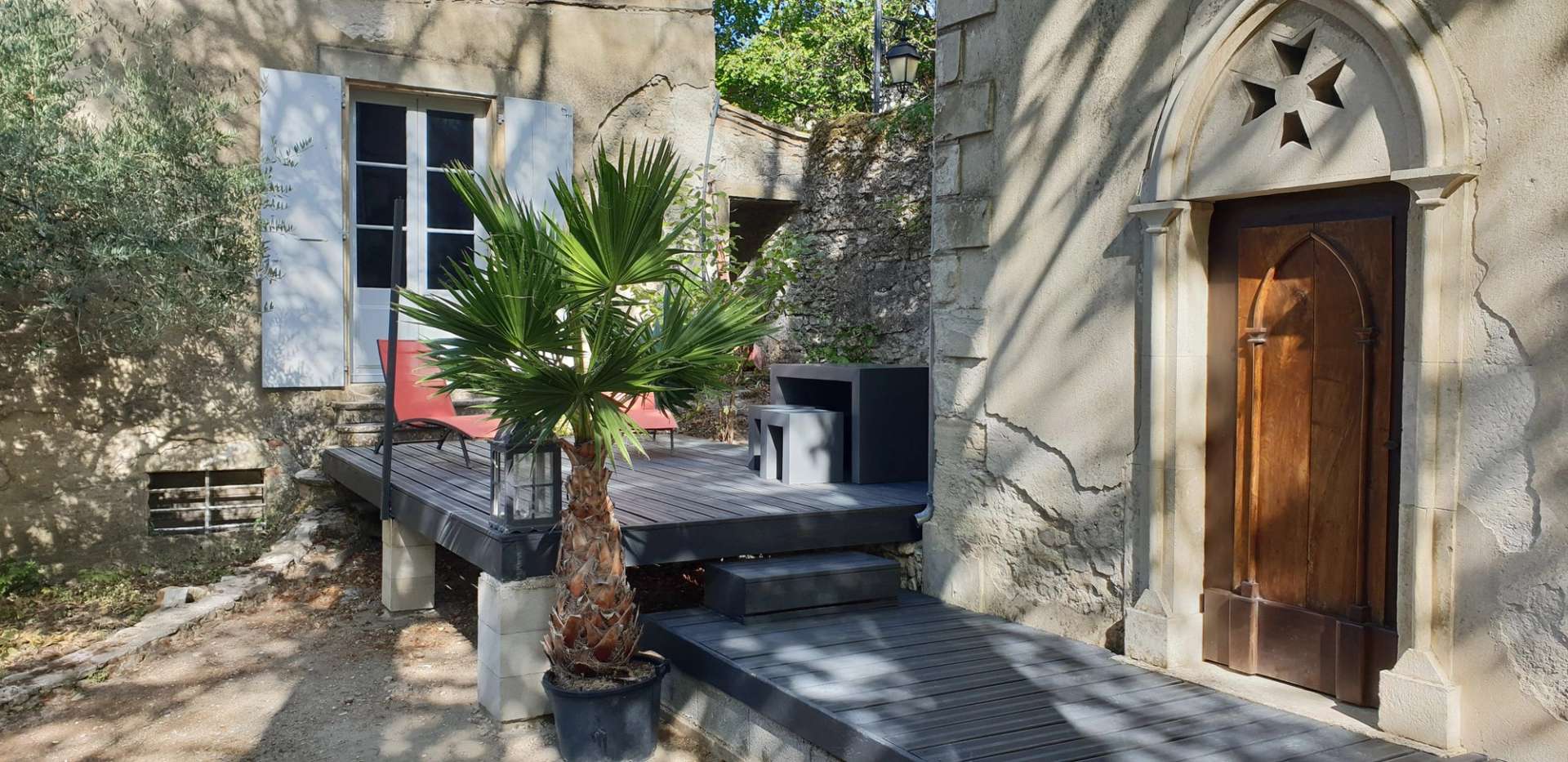 Terrasse Extérieure - Suite Chapelle Romantique - Château Duo