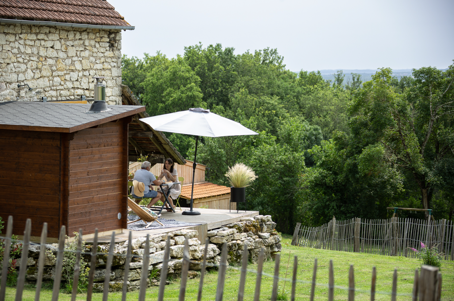 Terrasse extérieure - Les Hauts de Bagadou - Le Loft
