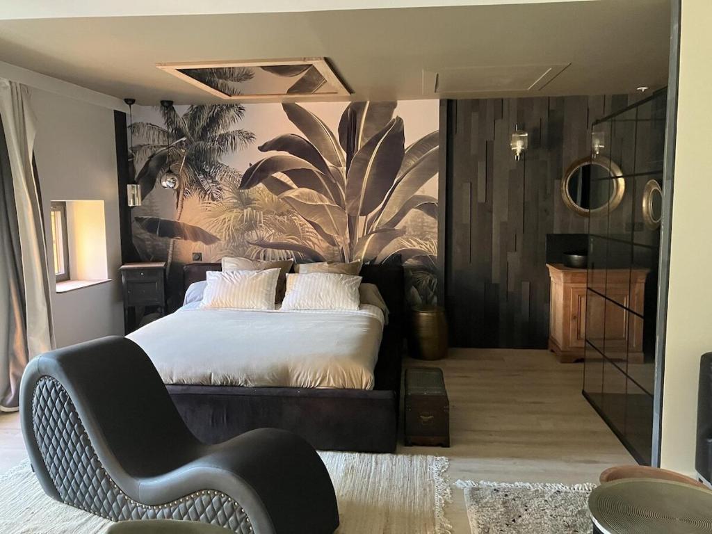 L'Arôme à Pluméliau-Bieuzy avec jacuzzi privatif - Chambre romantique pour couple