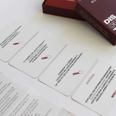 Boîte et Cartes - DisCulTons BDSM - Jeux pour Couple