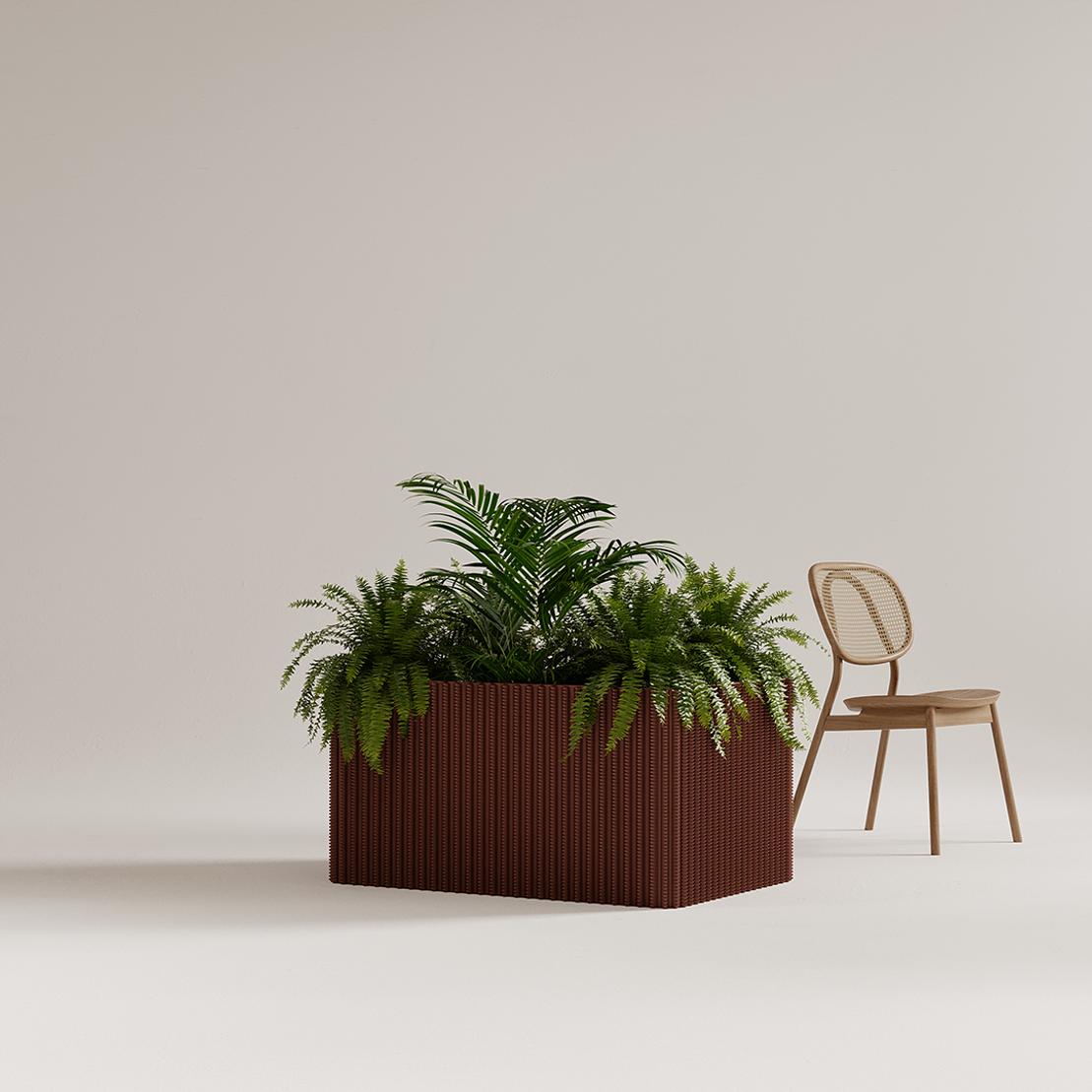 Boxy Planters add dimension to your indoor plants, offering the opportunity to establish a unified green aesthetic in your office or hospitality setting. Tailor the width, depth, and height to craft Boxy planters that seamlessly complement your interior.

Within each Boxy planter are smaller pots, facilitating effortless plant upkeep. Select a texture 'wrap' that suits your preference, and coordinate it with our 'Wrap' wall panels to achieve a cohesive visual appeal. Presently, the following textures are at your disposal:

1. Pleat
2. Wave
3. Halfpipe
4. Cannelure
5. Knit
6. Base